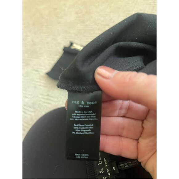 NWOT Rag & Bone Black Slim Dress Pants with Ankle Zippers - Picture 7 of 7